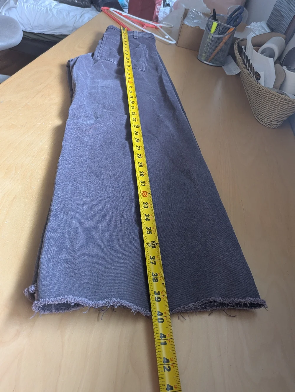 ZARA Marine Flare High Waist Women Pants Purple Plume Color Size 6 - Picture 9 of 11